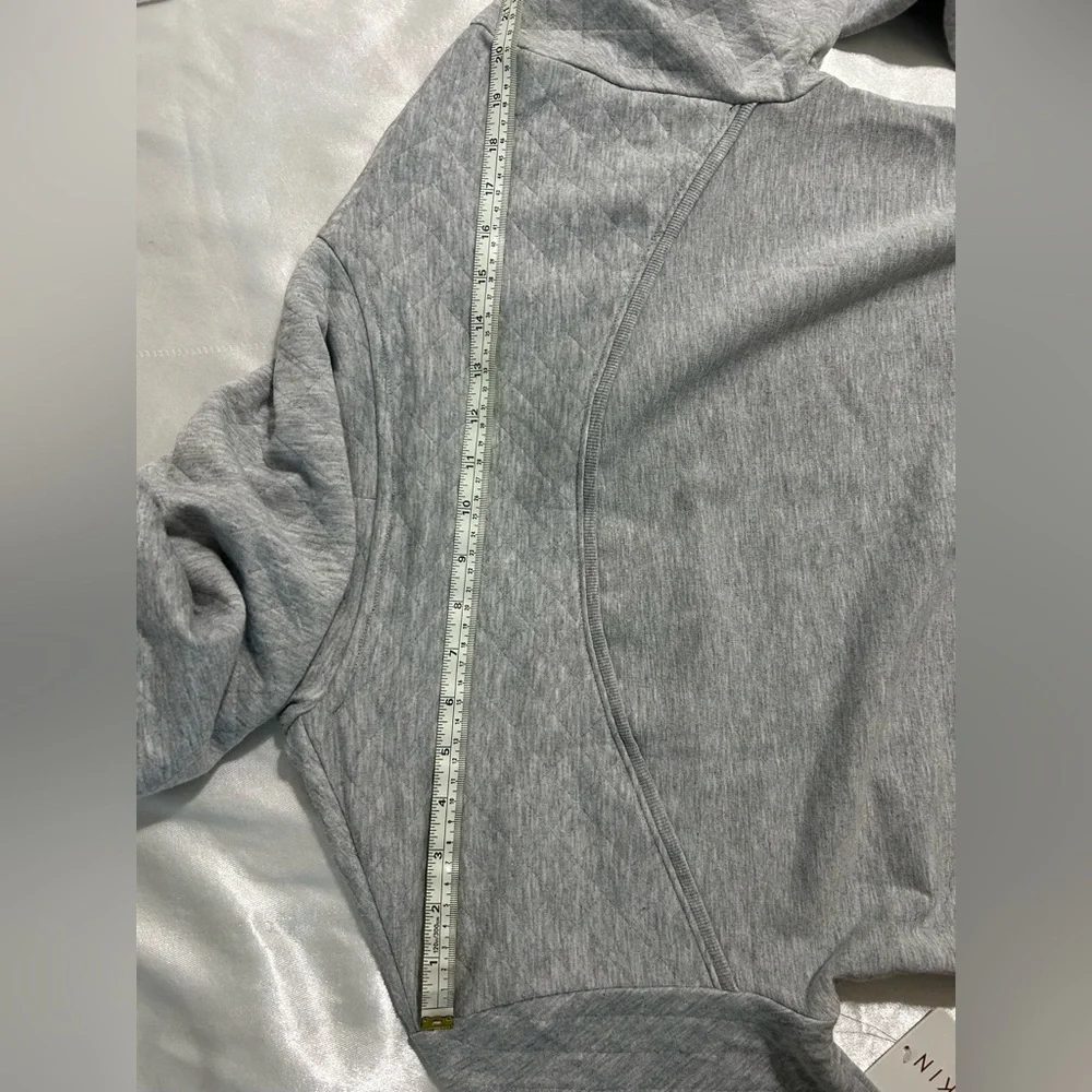 Danskin Light Gray Hoodie Sweater - Picture 12 of 12